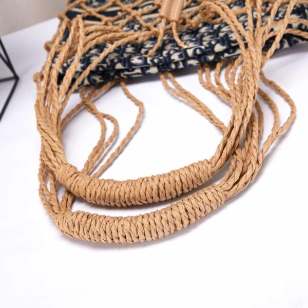 Dior Net Tote Bag Oblique Technical Fabric Blue 55Cm - Image 6