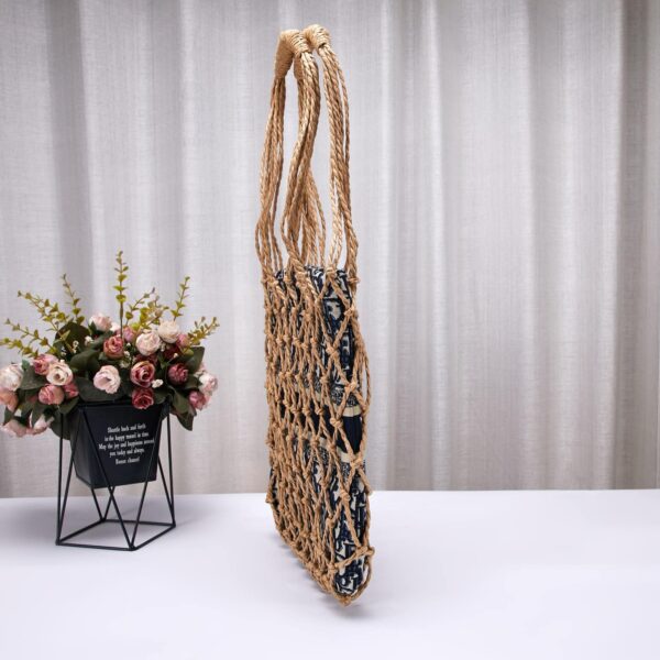 Dior Net Tote Bag Oblique Technical Fabric Blue 55Cm - Image 4