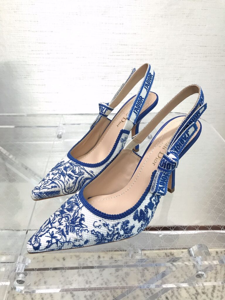 Dior Slingback Pump Blue - Image 8