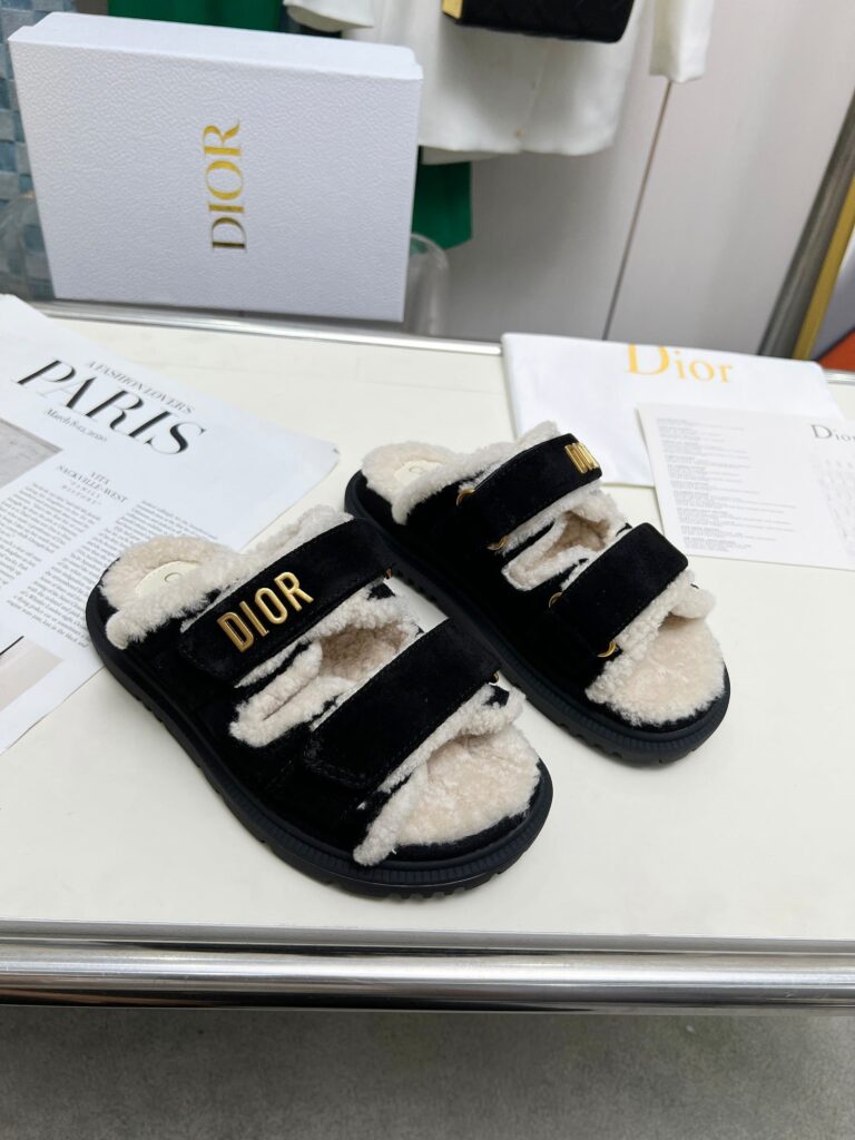 Dior Dioract Slide Suede Goatskin Black Kco105Sku S900 - Image 2