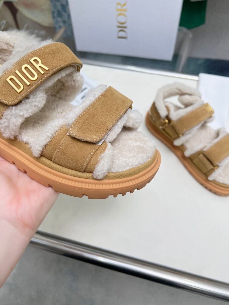 Dior Dioract Sandal Goat Suede Beige Kco106Sku S43M - Image 7