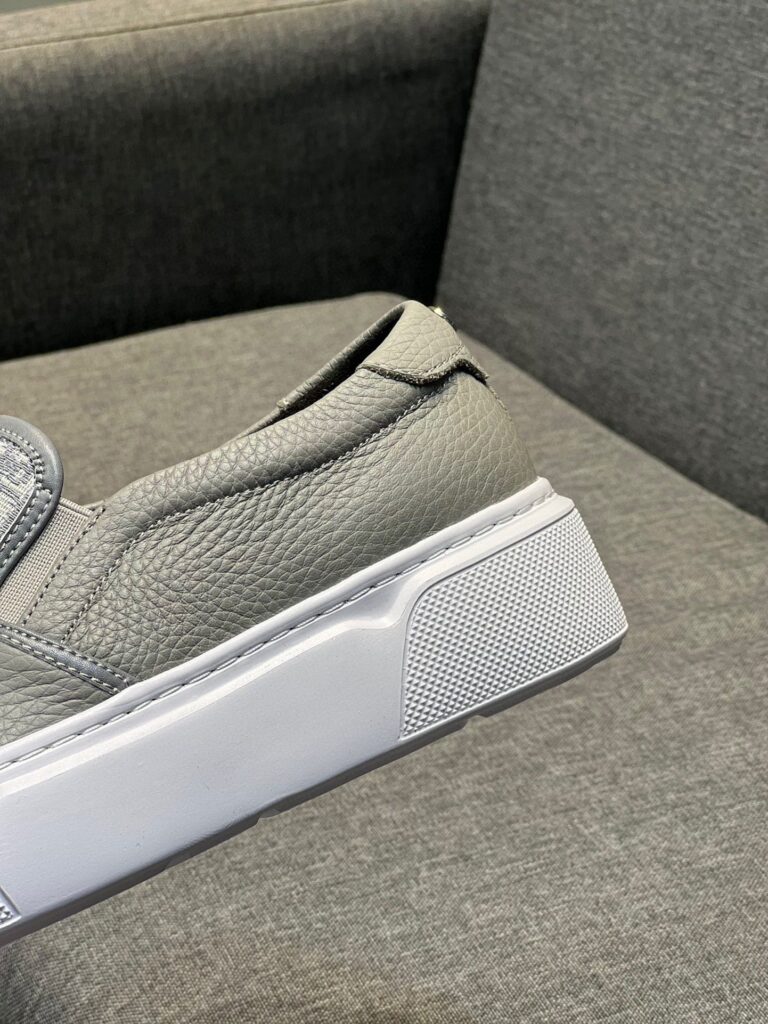 Dior Men's Slip On Leather And Calfskin Grey - Image 2