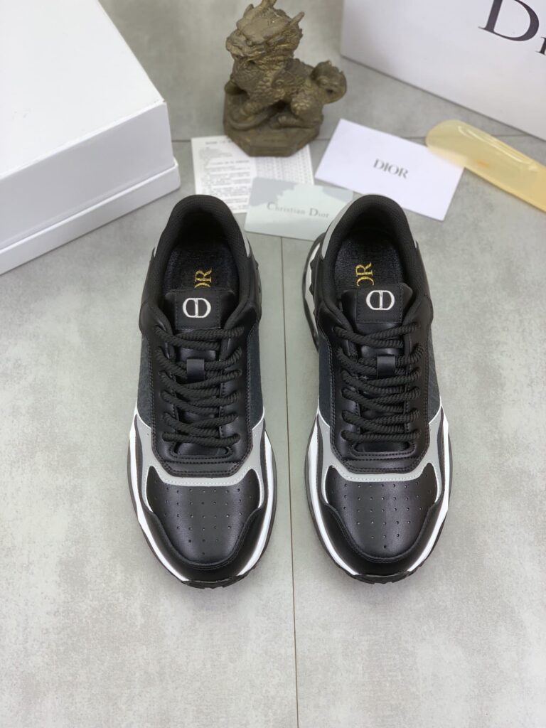 Dior Runner Sneaker Smooth Calfskin Cd Pattern Black - Image 8