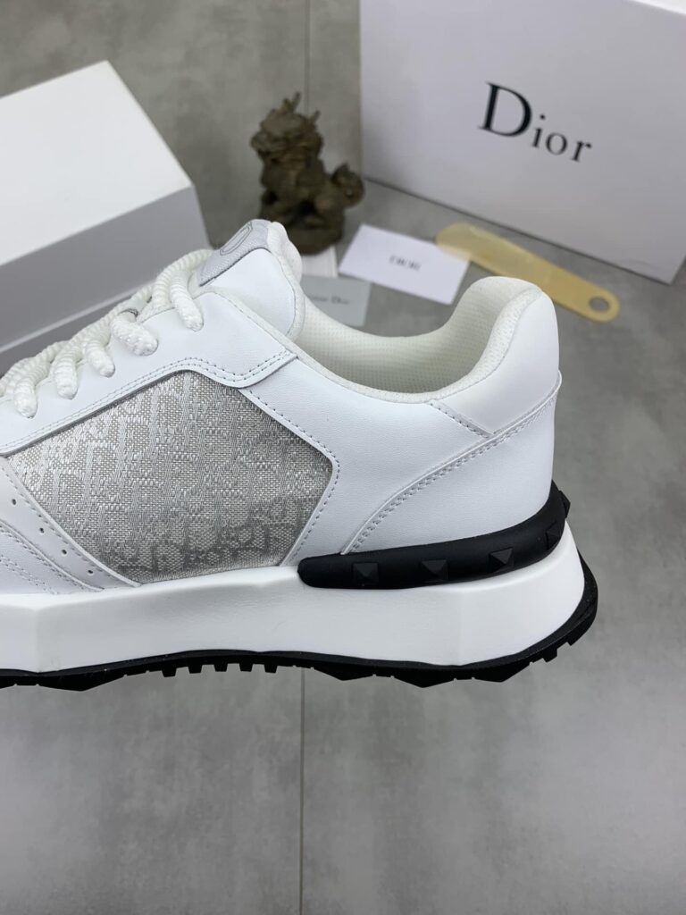 Dior Runner Sneaker Smooth Calfskin Cd Pattern White - Image 4