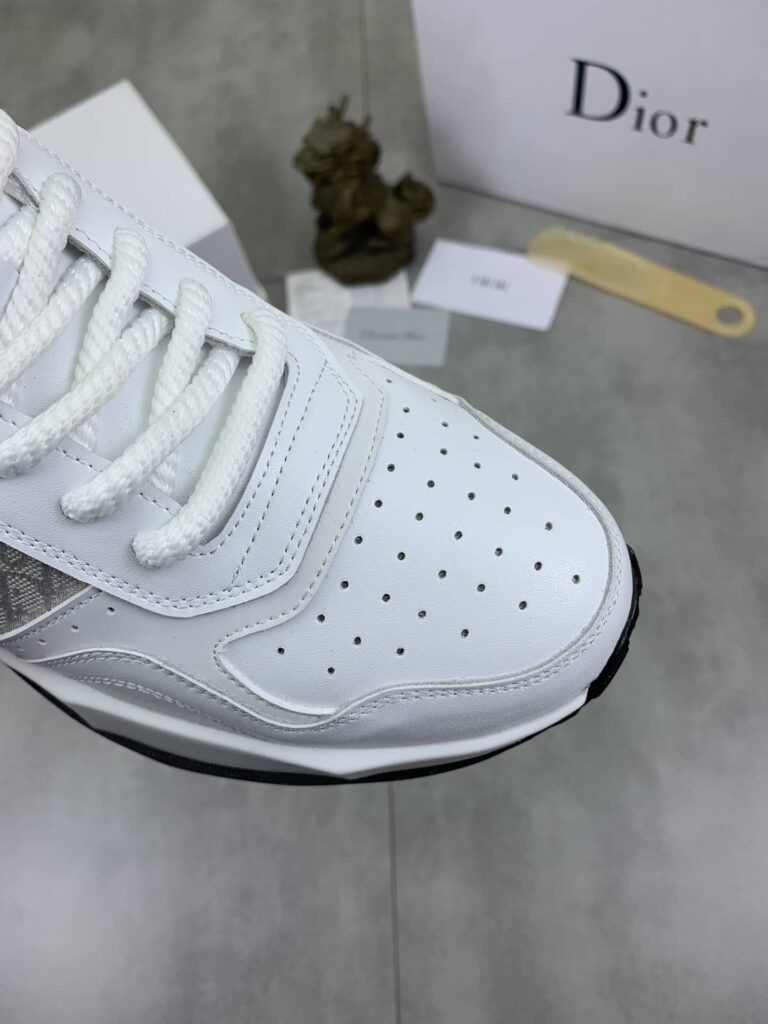 Dior Runner Sneaker Smooth Calfskin Cd Pattern White - Image 5