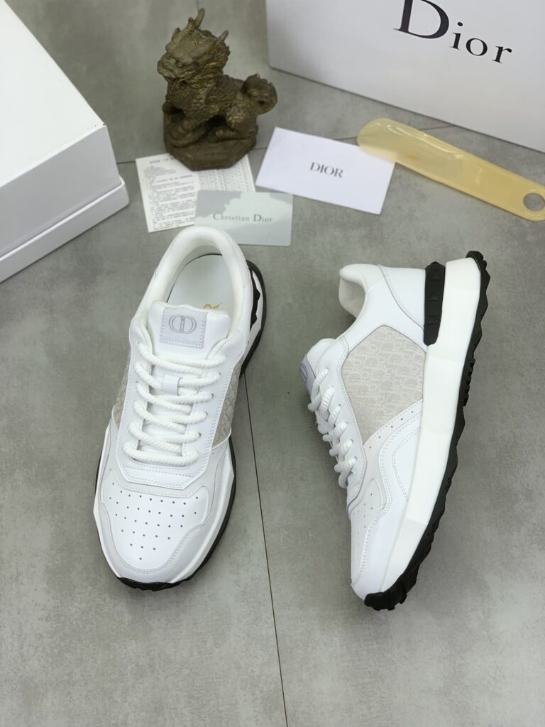 Dior Runner Sneaker Smooth Calfskin Cd Pattern White - Image 7