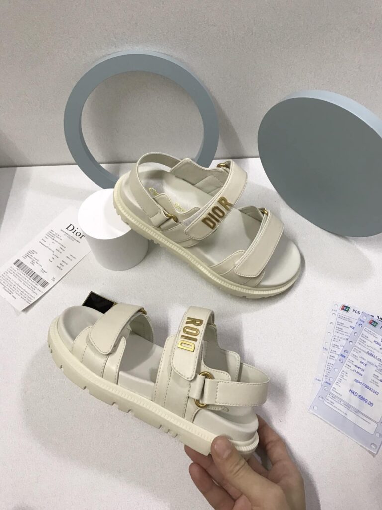 Dior Dioract Sandal Lambskin White Kcq547Lab S03W - Image 7