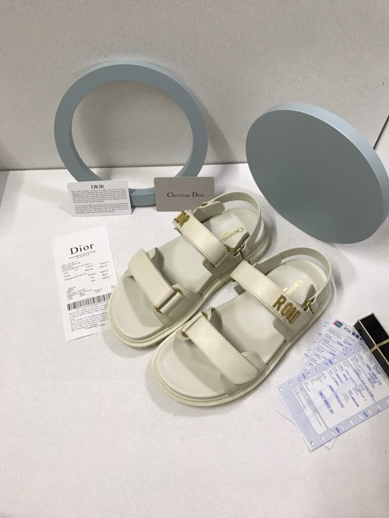 Dior Dioract Sandal Lambskin White Kcq547Lab S03W - Image 6