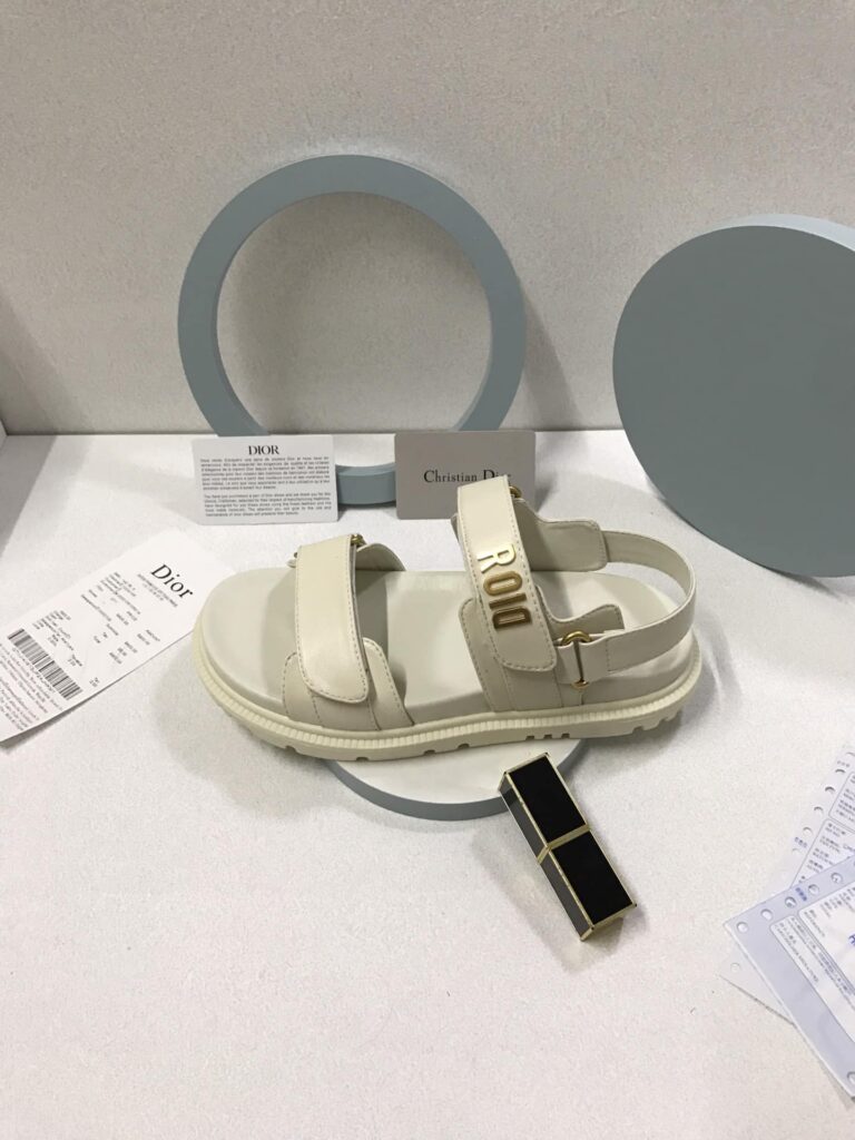 Dior Dioract Sandal Lambskin White Kcq547Lab S03W - Image 4