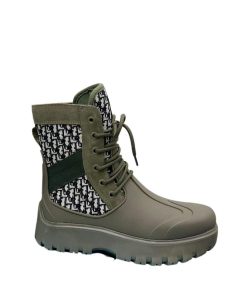 Dior Garden Lace Up Boot Green