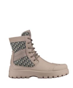 Dior Garden Lace Up Boot Beige 3Bo315Zyh H164