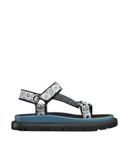 Dior D Wave Sandal Blue Kcq916Bbe S84B