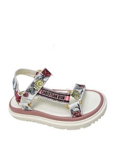 Dior D Wave Sandal White