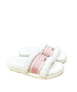 Dior Shearling Slide Pink