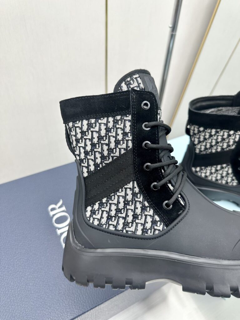 Dior Garden Lace Up Boot Black 3Bo315Zyh H961 - Image 3