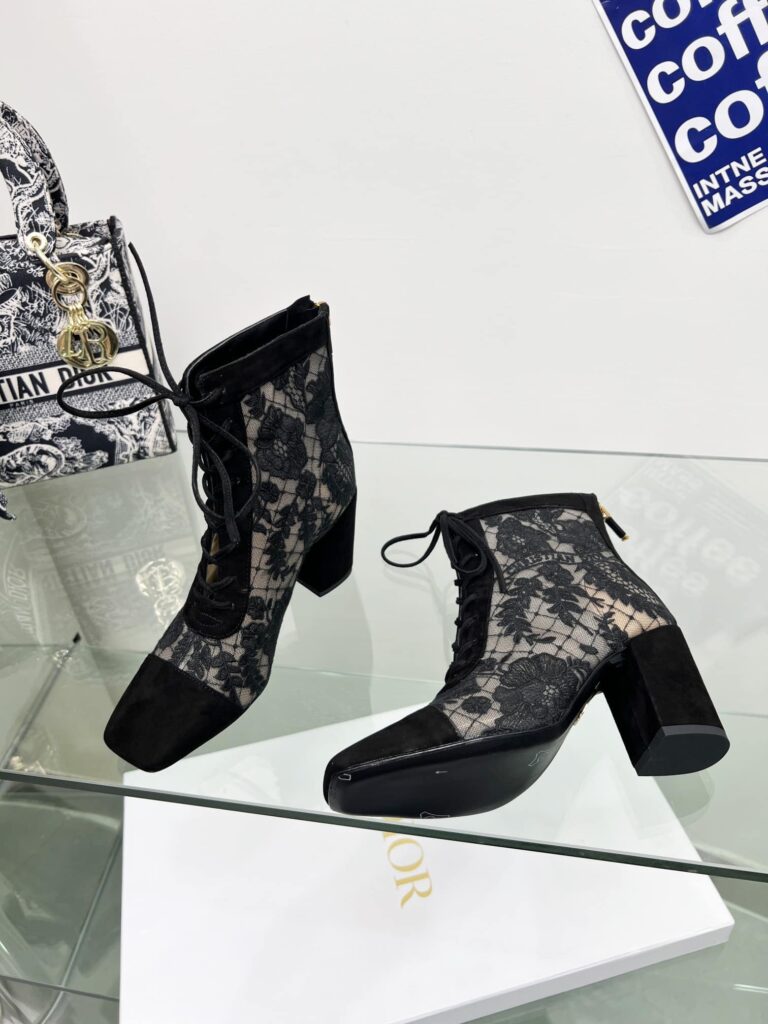 Dior Naughtily D Ankle Boot Black Kdi952Roy S900 - Image 5