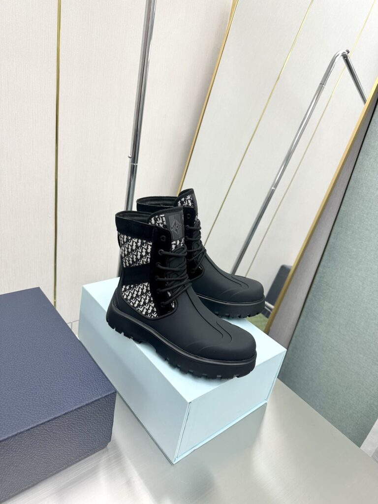 Dior Garden Lace Up Boot Black 3Bo315Zyh H961 - Image 5