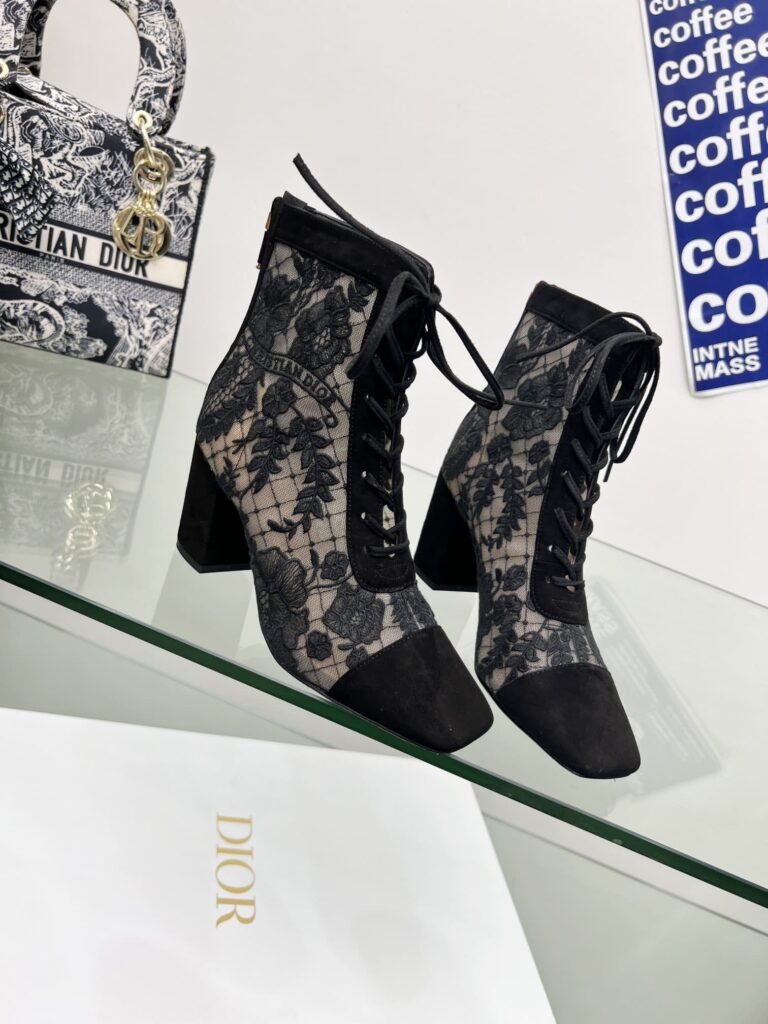 Dior Naughtily D Ankle Boot Black Kdi952Roy S900 - Image 6