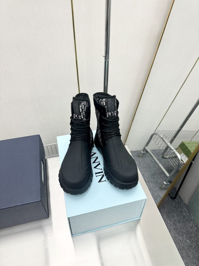 Dior Garden Lace Up Boot Black 3Bo315Zyh H961 - Image 7