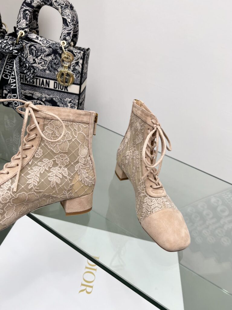 Dior Naughtily D Ankle Boot Beige Kdi850Roy S10U - Image 2