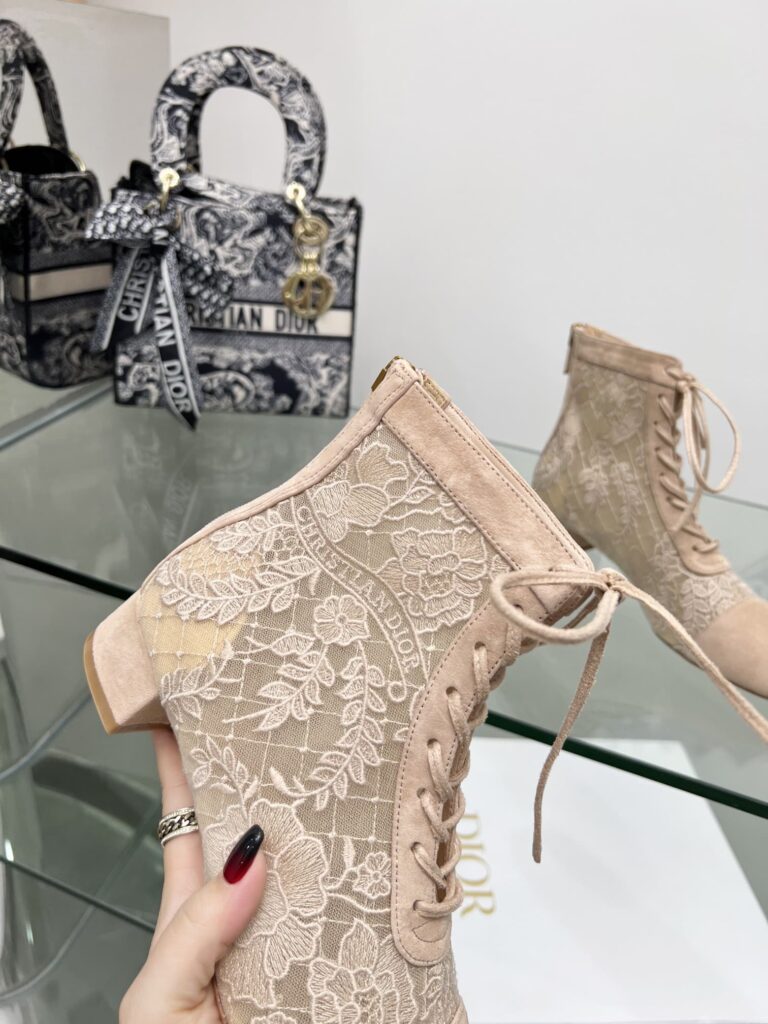 Dior Naughtily D Ankle Boot Beige Kdi850Roy S10U - Image 3