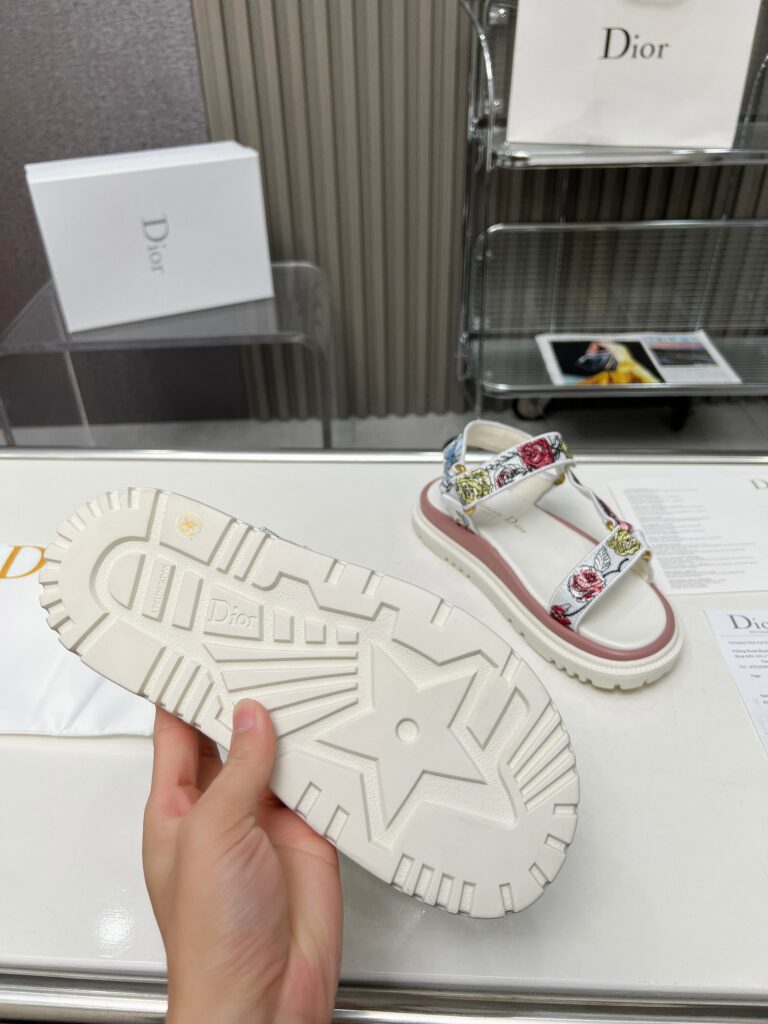 Dior D Wave Sandal White - Image 2