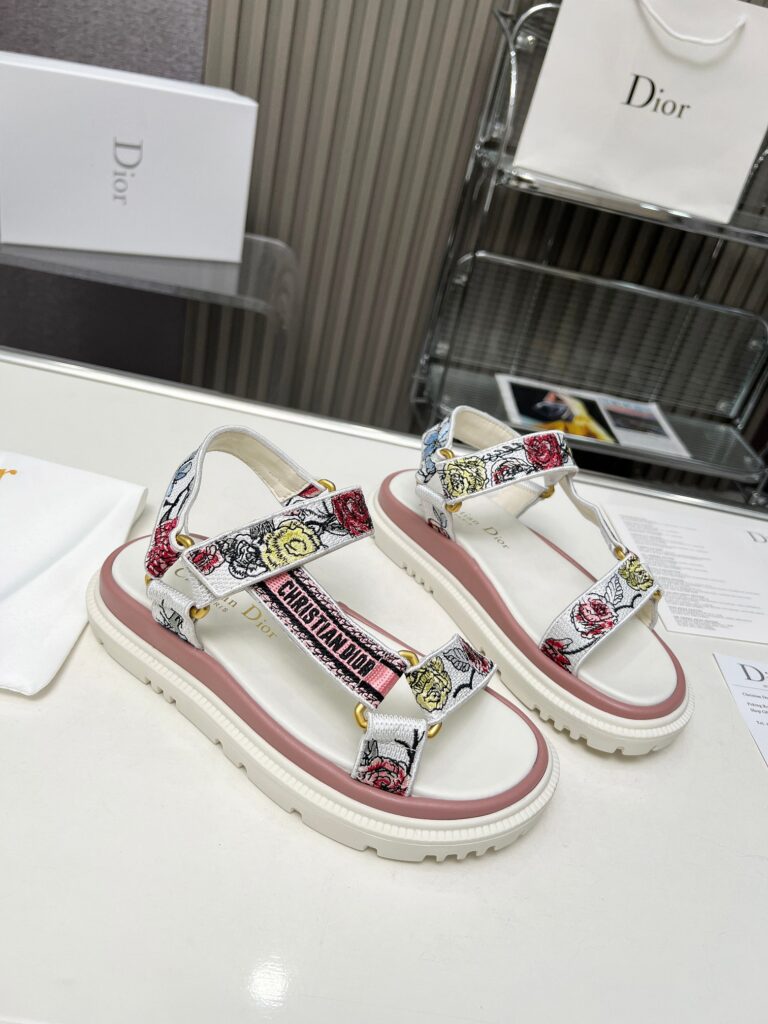 Dior D Wave Sandal White - Image 3