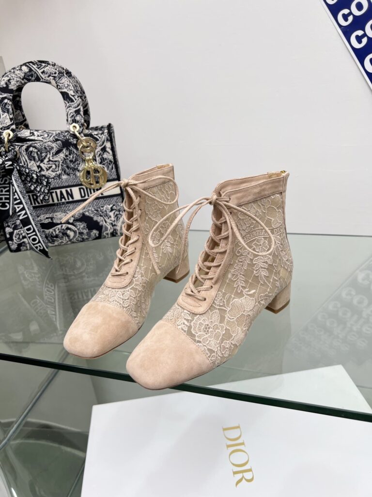 Dior Naughtily D Ankle Boot Beige Kdi850Roy S10U - Image 6