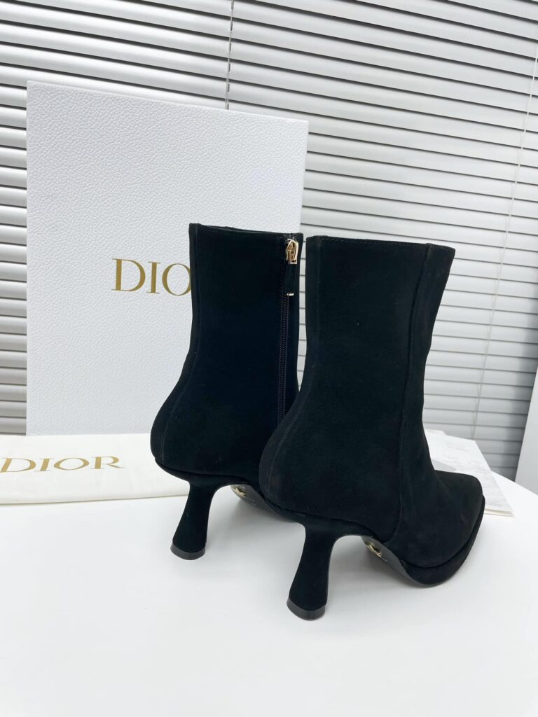 Dior Suede Leather Ankle Boots Black - Image 6