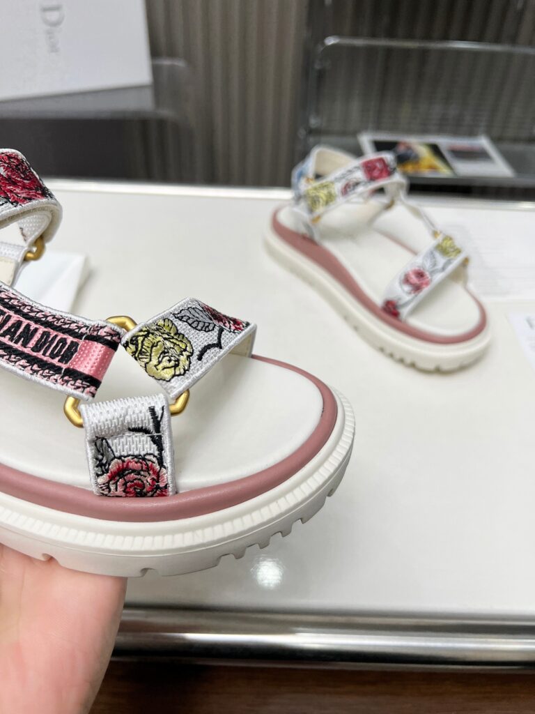 Dior D Wave Sandal White - Image 7