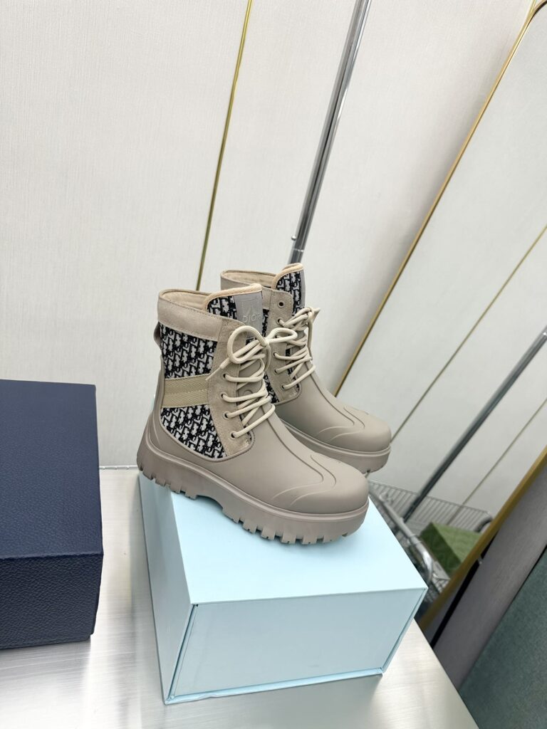 Dior Garden Lace Up Boot Beige 3Bo315Zyh H164 - Image 3