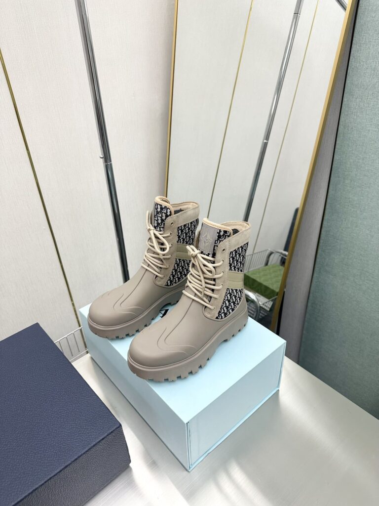 Dior Garden Lace Up Boot Beige 3Bo315Zyh H164 - Image 7