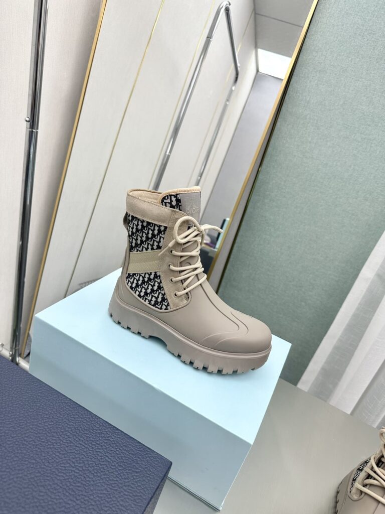 Dior Garden Lace Up Boot Beige 3Bo315Zyh H164 - Image 9