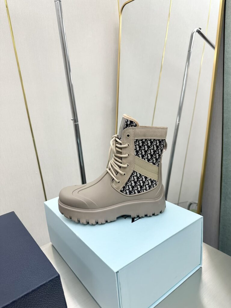 Dior Garden Lace Up Boot Beige 3Bo315Zyh H164 - Image 10