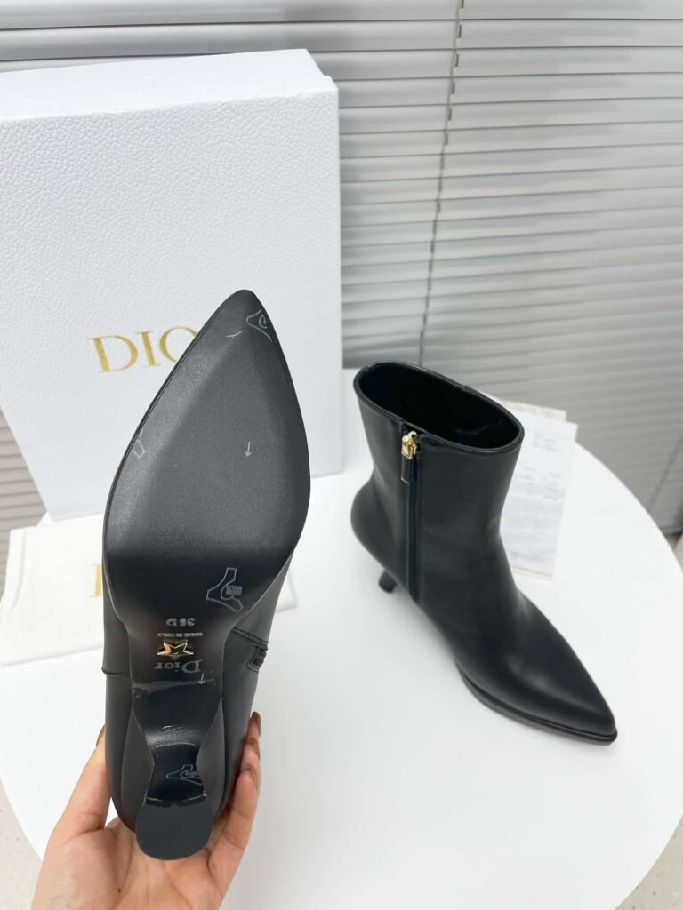 Dior Leather Ankle Boots Black - Image 2