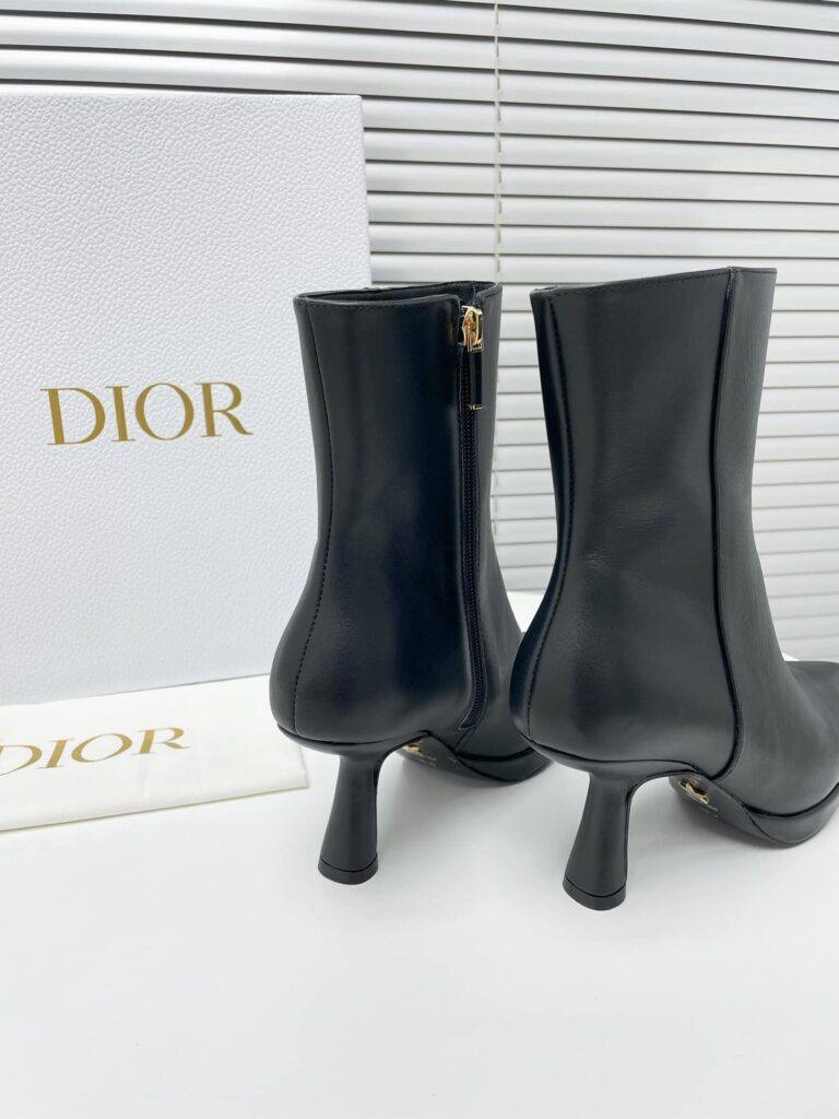 Dior Leather Ankle Boots Black - Image 5