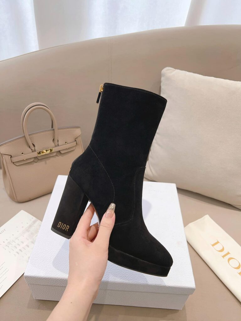 Dior D Rise Ankle Boots Black - Image 3