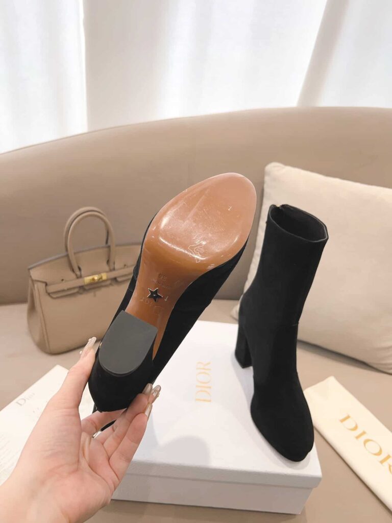 Dior D Rise Ankle Boots Black - Image 6