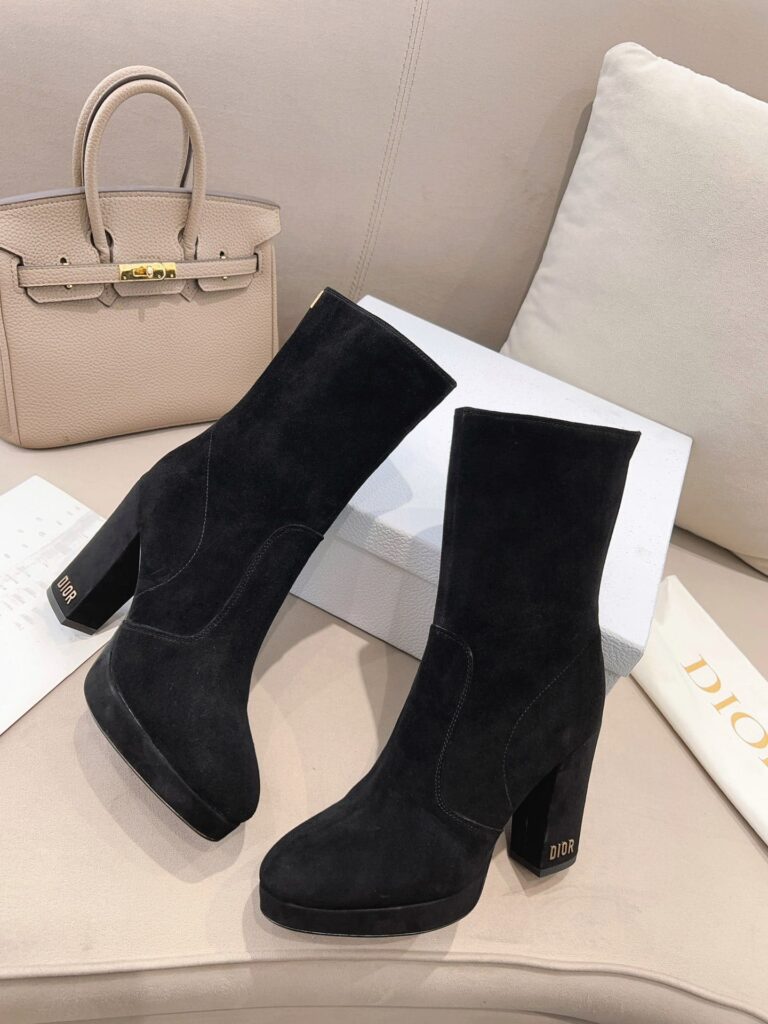 Dior D Rise Ankle Boots Black - Image 7