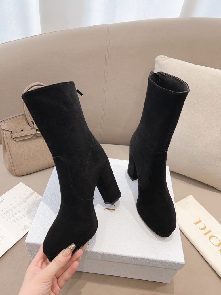 Dior D Rise Ankle Boots Black - Image 8