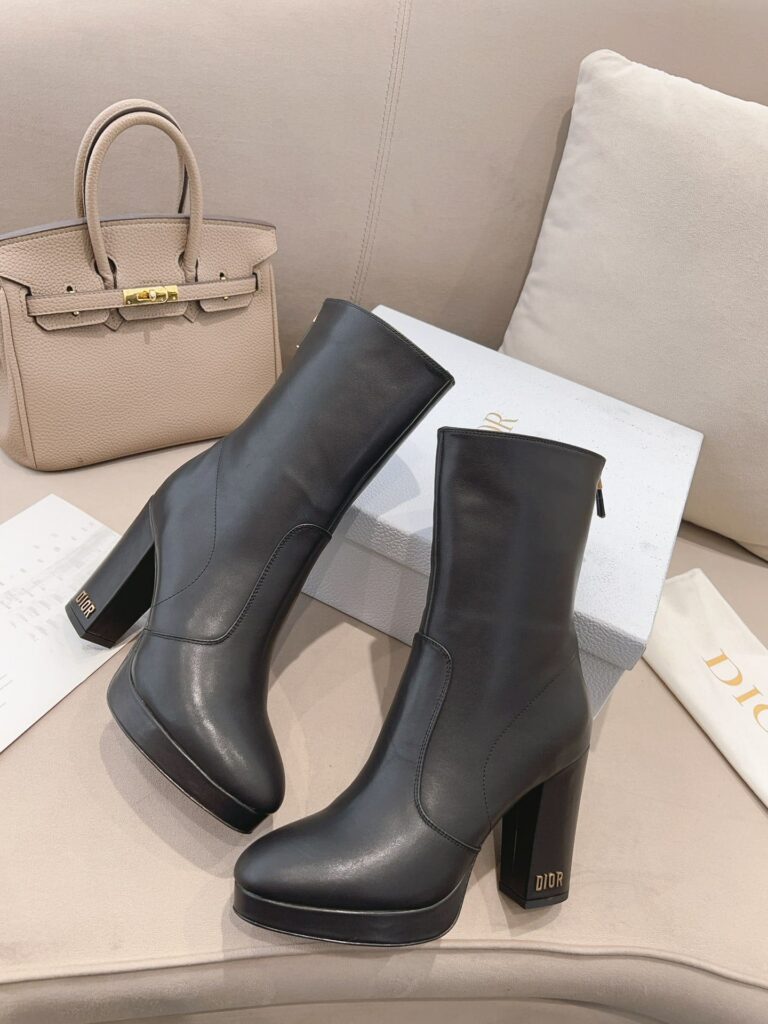 Dior D Rise Ankle Boots Black - Image 7