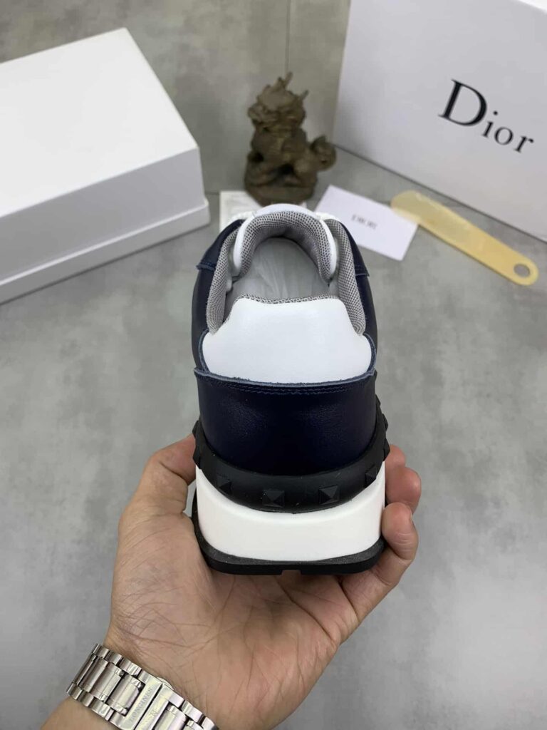 Dior Runner Sneaker Smooth Calfskin Cd Pattern Black And White - Image 2