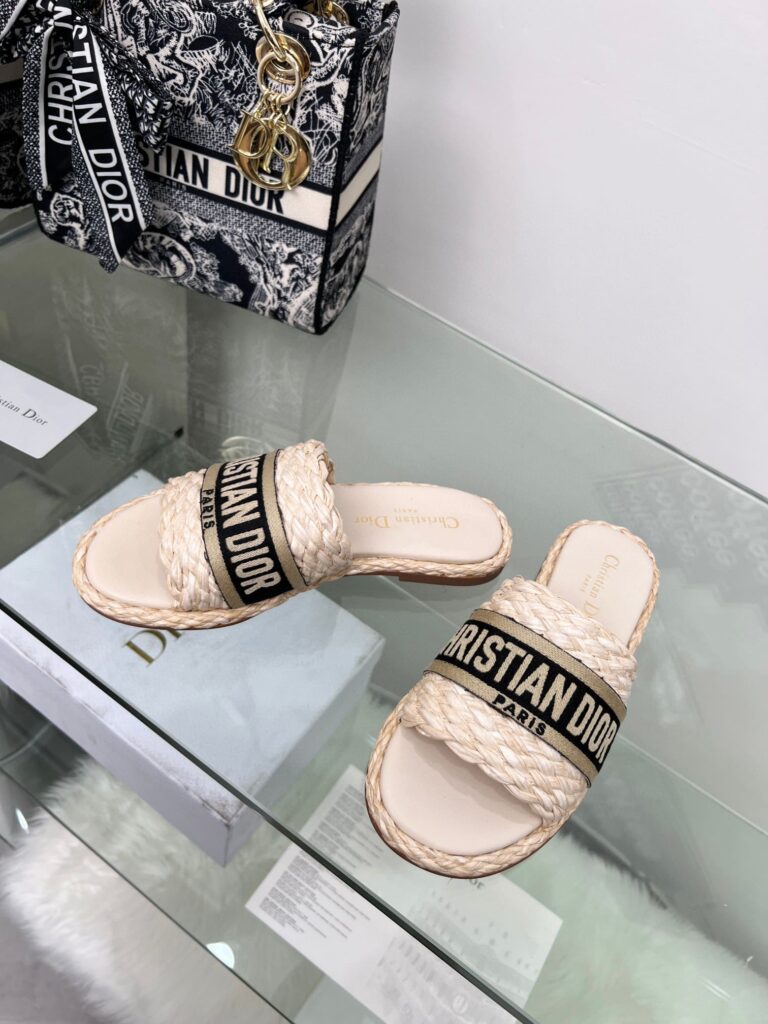 Dior Dway Slide Jute-Coloured Kcq844Ecj S23Y - Image 2