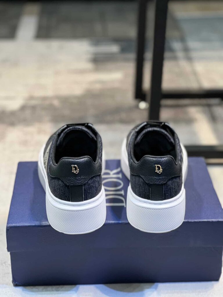 Dior Men'S Sneakers Cd Embroidered Canvas Low Black - Image 9