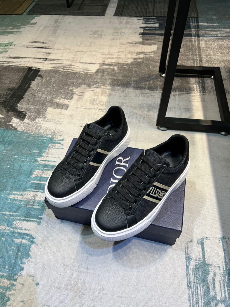 Dior Men'S Sneakers Cd Embroidered Canvas Low Black - Image 7