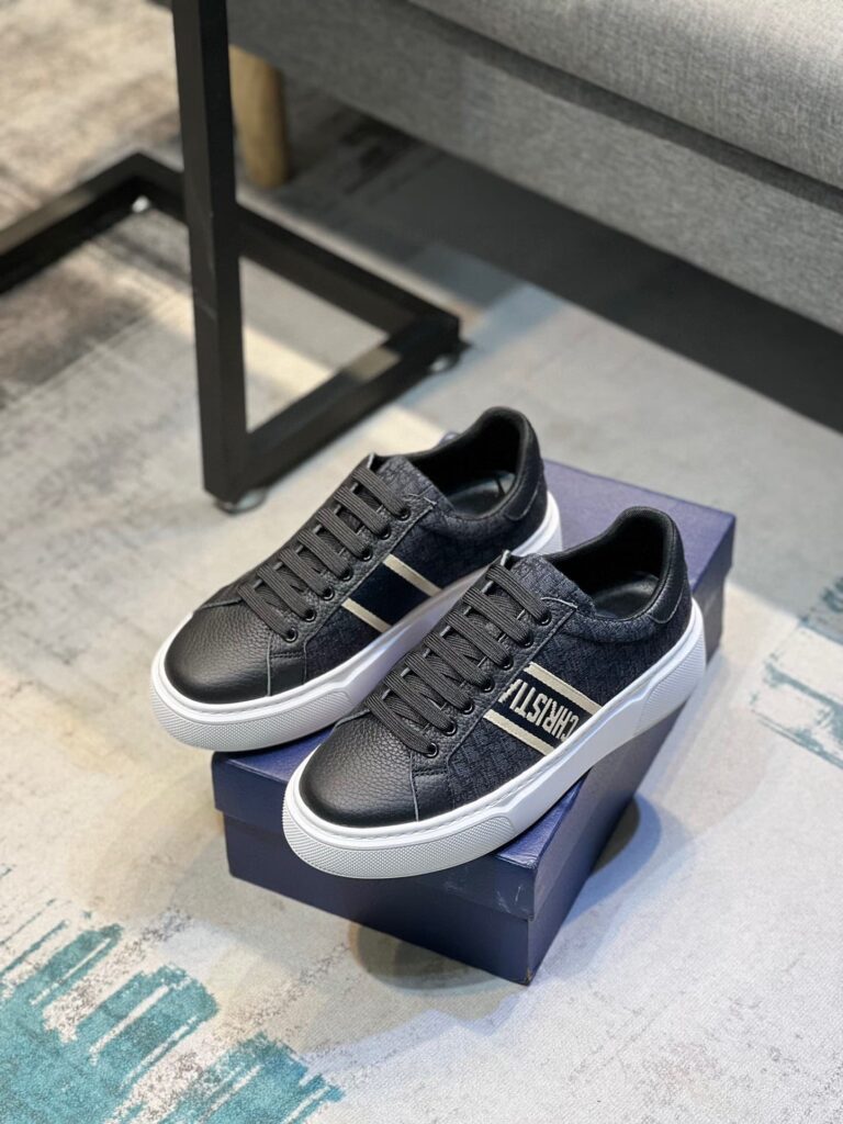 Dior Men'S Sneakers Cd Embroidered Canvas Low Black - Image 6