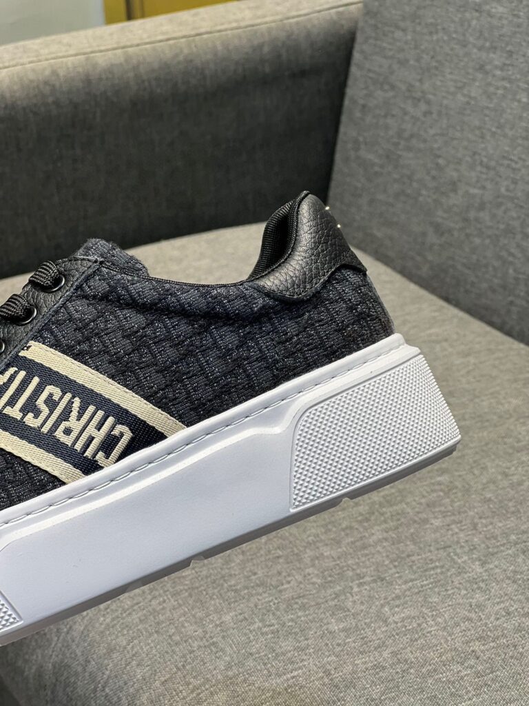 Dior Men'S Sneakers Cd Embroidered Canvas Low Black - Image 4