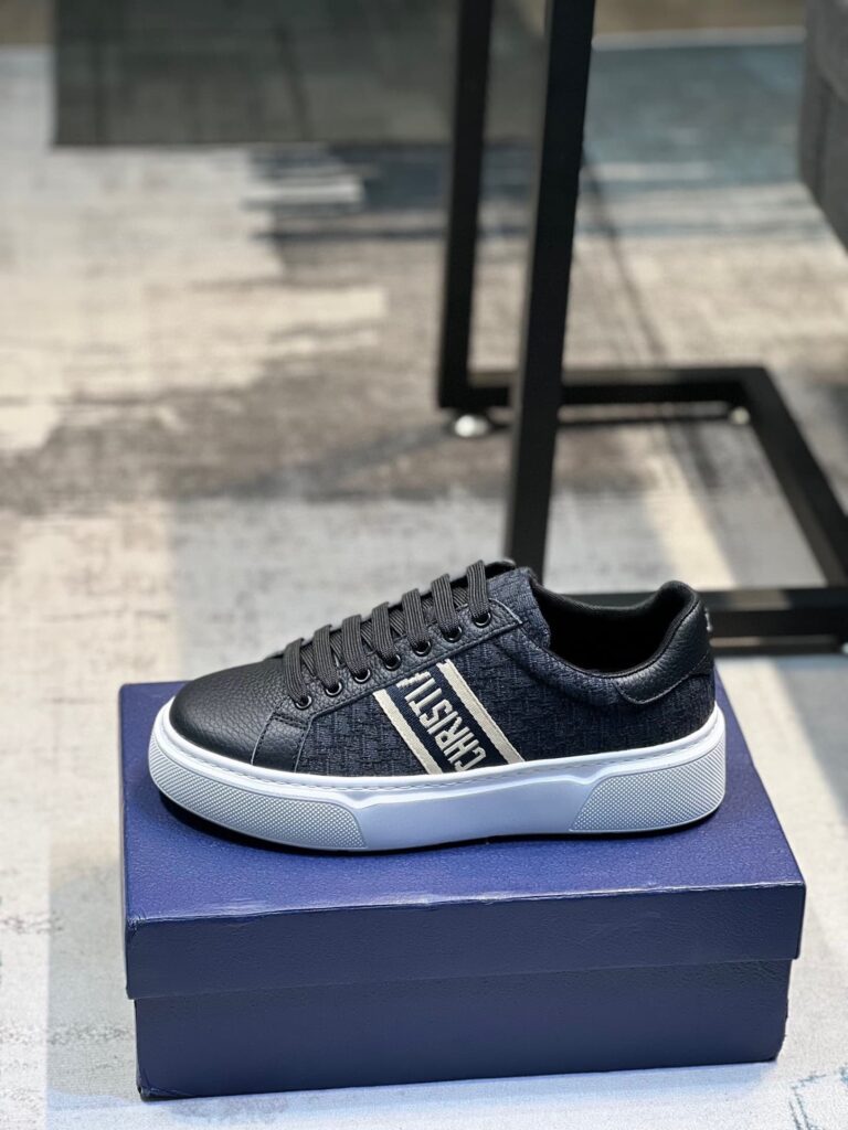 Dior Men'S Sneakers Cd Embroidered Canvas Low Black - Image 5