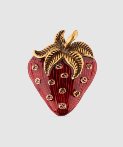 Gucci Gg Strawberry Brooch