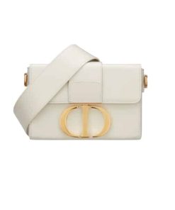 Dior 30 Montaigne Mini Bag White 19Cm